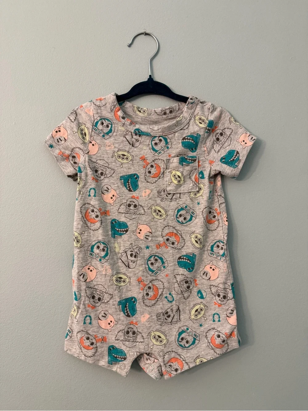 Jumping bean Toy Story Print Short Sleeve Romper 12m